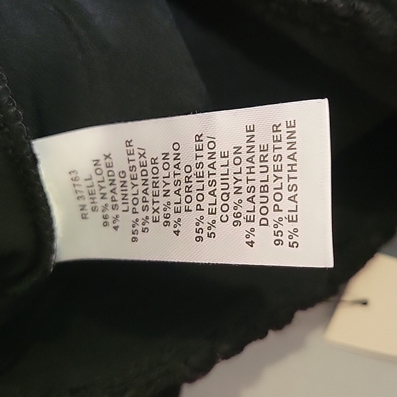 Rafaella Black Lace Peplum Top Petite Large - Picture 10 of 12